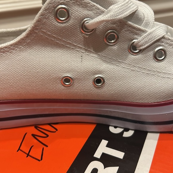 White Canvas Sneakers - Picture 3 of 4